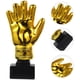 thumbnail image 4 of Trofeo de resina con revestimiento de portero, guantes de portero con forma de premio de partido de fútbol, ​​juguete con base para oficina, escuela, jardín de infantes (dorado), 4 of 9