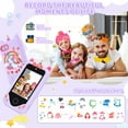 thumbnail image 7 of Children's Smart Phone Toy: Touchscreen, HD, Dual-Camera Kids' Toy Phone with 32GB SD Card—Travel Toy, Perfect Birthday or Christmas Gift for Girls Aged 3–10（purple one）, 7 of 7