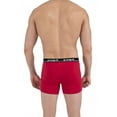 thumbnail image 6 of Men's Papi 990001 Repeat Logo Cotton Stretch Boxer Briefs - 4 Pack (Black/Red/Light Grey M), 6 of 10