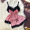 thumbnail image 5 of Gunia Pajamas For Women Set Silk Pajamas Set Satin Camisole V Neck Top And Shorts Pajamas Set Sleepwear Pjs S-3Xl, 5 of 8