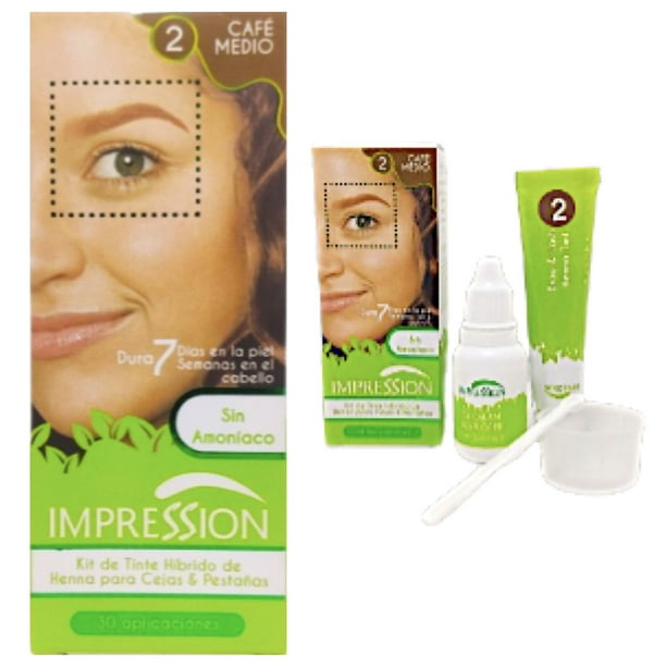 Kit Henna Cejas Hd Y Pestañas Tipo Microblading Tinte Híbrido Semipermanente Brow Lash 6 Tonos Colores a Escoger