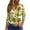 Gold, variant on JULMCOMO 3/4 Sleeve Blouses for Women Loose Sunflower Print Tshirts Tunic Graphic Three Quarter Length Sleeve T Shirt Button-Down T-Shirts