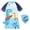 #06-Yellow, variant on YAYUBA Boys One Piece Swimsuit Rash Guard Suits Short Sleeve Swimwear Kids UPF 50 Zipper Bathing Suit Size 5-6 Years Blue3