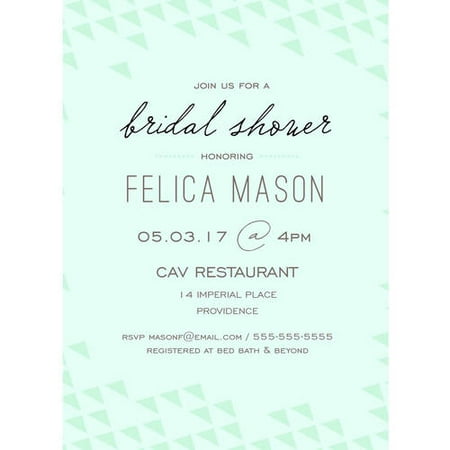 Print Pattern Standard Bridal Shower Invitation