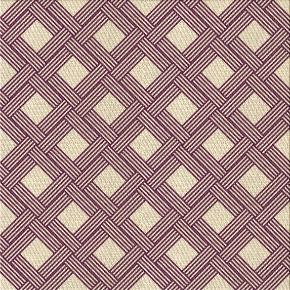 Ahgly Company Indoor Square Patterned Golden Blonde Gold Area Rugs, 6' Square