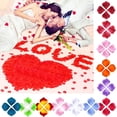 thumbnail image 1 of Xihbxyly Pétalos de Rosa Artificiales, Decoración Romántica para Bodas, Tela Suave No Tejida, No Se Decoloran Ni Se Deforman, Ideales para San Valentín, Elegante Arreglo Floral, Juego de 100 Piezas,, 1 of 7