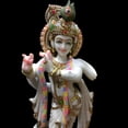 thumbnail image 6 of Krishna Statue Murti 18 inches Large Krishna Idol Big Divine Krishna Statue Marble Krishna Figurine Krishna Special Handpainted Large Temple Home Decor Sculpture Housewarming Wedding Anniversary Gifts, 6 of 7
