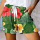 thumbnail image 1 of MKLEKYY Pijama Corto Para Mujer, Pantalones Cortos Deportivos De Cintura Alta Con Cordones Y Bolsillos Estampados Informales Para Mujer, 1 of 3