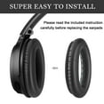 thumbnail image 3 of QC35 Headphones Replacement Ear Pads - QC35,QC35ii Replacement Earpads Cushion - Compatible with Quiet Comfort35,QC25,QC35ii,QC15,AE2,AE2i-Comfortable & Durable，Black, 3 of 7