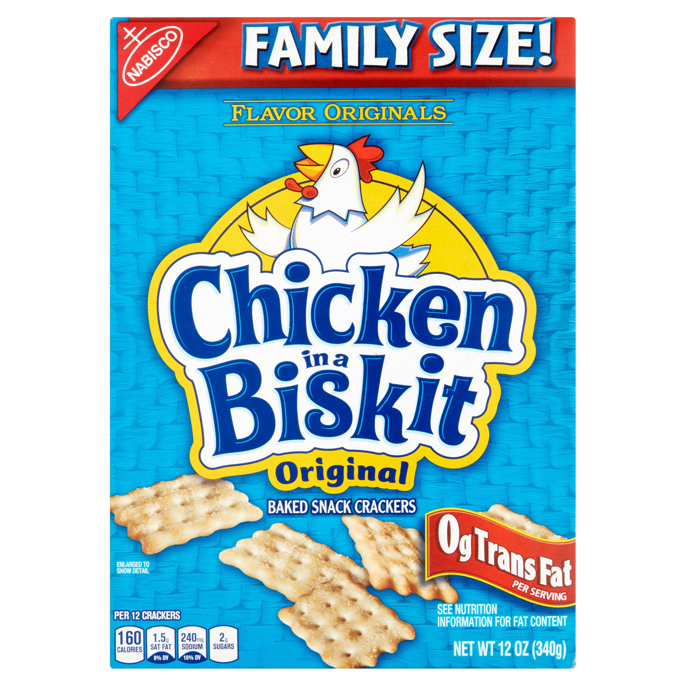 Nabisco Chicken In A Biskit Baked Snack Crackers Original   Oz Walmart Com