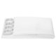 thumbnail image 5 of Cortina de la ducha Irfora Htovila 72 * 72 '' Poliéster blanco Impermeable Cortina de ducha a prueba de moho Protección de privacidad decorativa Cortina de baño con 12 ganchos Irfora Cortina de la ducha, 5 of 5
