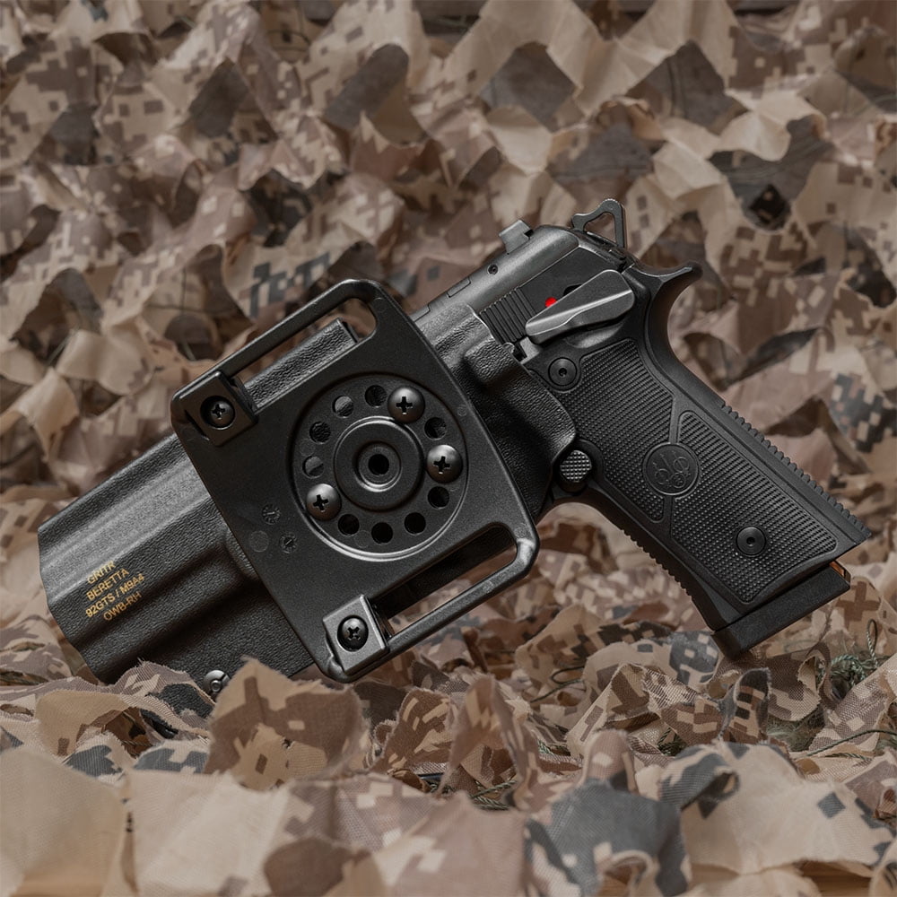 GRITR OWB Kydex Right Hand Pistol Holster Fits Beretta 92/M9 Frame Models