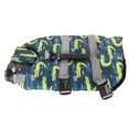 thumbnail image 4 of Dog Life Jacket, D Ring Adjustable Dog Life Preserver Stylish Reflective Stripe High Buoyancy Tear  With Handle For Boating S,M,L, 4 of 8