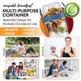 thumbnail image 4 of QUASLEQ 4-Pack Yogurt Parfait Cups - Reusable Containers with Lids and Spoons - Portable with Topping Storage - Ideal for Oatmeal and Breakfast Prep (22 oz-650 Ml), 4 of 8