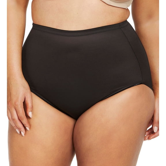 Women's Naomi & Nicole 7784 Plus Size Unbelievable Comfort Brief (Black 3X)