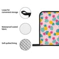 thumbnail image 5 of Oven Mitts and Pot Holders 4 Piece, Hawaiian Style Pink High Heat Slip Resistant Oven Mitt and Trivets Set Kitchen Oven Glove Pot Holders for Cooking Baking Grilling, 5 of 7