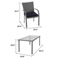 thumbnail image 6 of Cosco Lakewood Ranch 7-piece Steel Woven Wicker Patio Dining Set, 6 of 15