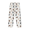 thumbnail image 3 of Vsdgher Yoga Labrador Retriever Print Mens Pajama Pants Sleep & Lounge Pants, PJ Bottoms With elastic waistb and Pockets, 3 of 5