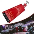 thumbnail image 3 of Sonnette de Vache Rouge 8.5 Pouces Cloche de Vache Électroplaquée Instrument de Percussion Batterie Accessoires Professionnels, 1 * Sonnette de Vache, Rouge, 3 of 6