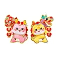 thumbnail image 2 of Conjunto de adhesivos para puerta del Año Nuevo Chino, decoración festiva de dragón de peluche en dibujos animados., 2 of 9