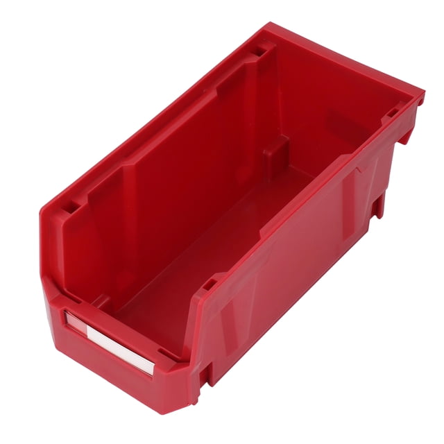 PP Material Large Opening Parts Storage Bin Back Hanging Tool Organizer 10.9 X 5.5 X 5in Vertical Assembly Wide Application