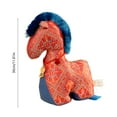 thumbnail image 2 of 2026 Orange 11.8" Horse Stuffed Animal, New Year Plush-Mascot Statue, Plush Tabletop Ornaments for Chinese New Year Spring Festival Gift Blessing Souvenir Home Office Tabletop Decors, 2 of 6