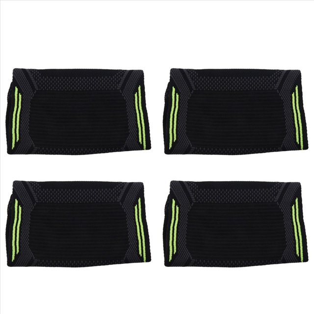 4X Rodillero Deportivo de Futbol Baloncesto Transpirable Apoyo Rodilleras de Alto Voleibol Proteccion Soporte de la Rodilla de Entrenamiento L