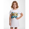thumbnail image 5 of Girls Stretchy Dress Regular-Fit Short Sleeve Casual Casual Summer Dress Daily Style for Young Girls Age 5-13 Summer Casual, 5 of 6