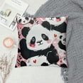thumbnail image 2 of Cute Cartoon Panda Throw Pillow Covers Decorative Square Pillowcase Cushion Covers for Sofa Couch Living Room Bedroom, 2 of 5
