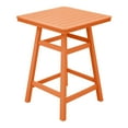 thumbnail image 2 of Costaelm Paradise 30" Square Outdoor Patio Counter High Bistro Bar Table With Umbrella Hole, Orange, 2 of 9