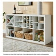 thumbnail image 4 of (2 pack) Better Homes & Gardens Quad Shelf Insert for Cube Organizers, White Texture, 4 of 10