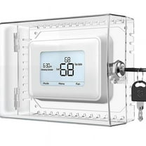 Large Thermostat Lock Box Cover with Key for , Clear Thermostat Cover Fits Thermostats 5H X 6inch W or Smaller