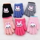 thumbnail image 5 of Guantes de invierno para niños, cálidos, de princesa, para niñas, de cinco dedos, cálidos, con forro polar, bonitos, para niños y niñas, de lana para bebés, 5 of 6