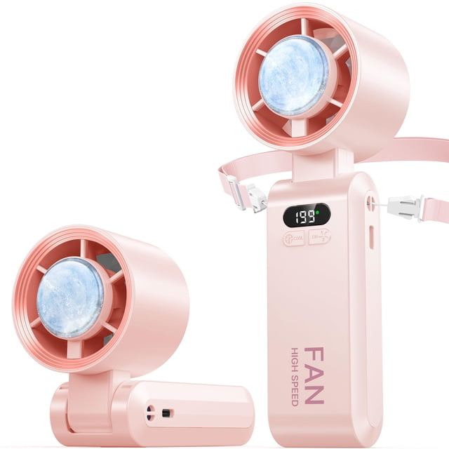Ventilador de Mano Kimguard Turbo 5500mAh 20h Enfriamiento Rosa