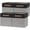 Black&Grey, variant on Foldable Storage Cubes Set of 4 - Organizers with Handles, Decorative Storage Boxes for Home, Office (White&Black)
