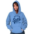 thumbnail image 3 of Inspirational Never Settle For Less Unisex Plus Fleece Graphic Hoodie Brisco Brands 4X, 3 of 5