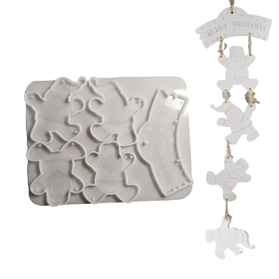 Fogun Easy Release Silicone Mold for Holiday Decoration Projects Christmas Tree Pendant Ornament Mould Jewelry Making Tools