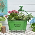 thumbnail image 1 of Ohmyroo 12.2 Inch Vintage Iron Faucet Planter Wall Mount Flora Container For Garden Decor, 1 of 6