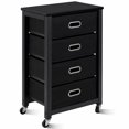thumbnail image 1 of Gymax Rolling File Cabinet Heavy Duty Mobile Storage Filing Cabinet w/ 4 Drawers Black, 1 of 9
