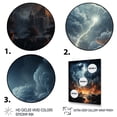 thumbnail image 3 of Designart "Dynamic Illumination of Lightning" Landscape & Nature Floater Framed Wall Decor, 3 of 7