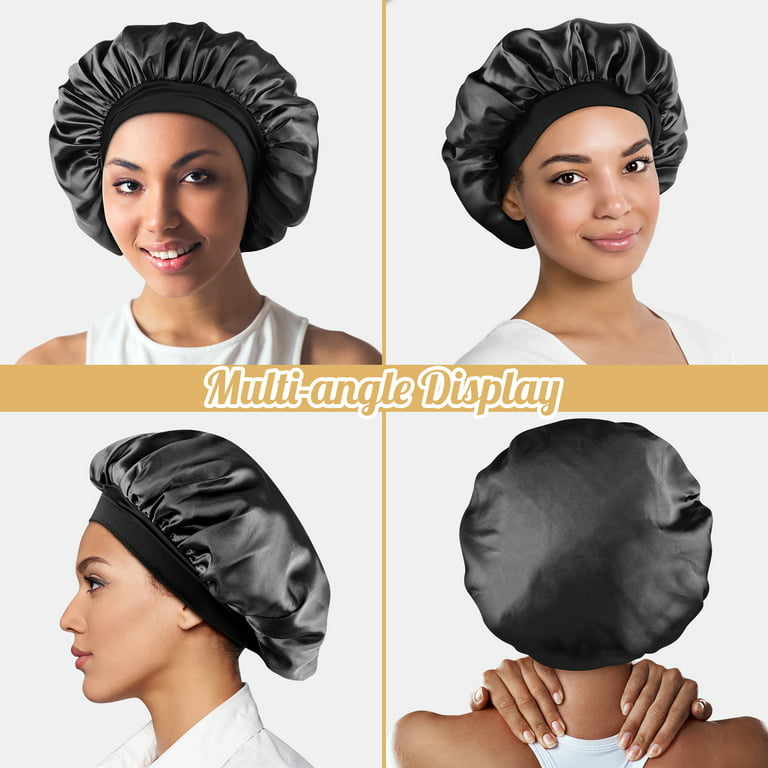 Imitation Silk For Sleeping Bonnet For Curly Hair Satin Bonnets