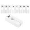 thumbnail image 1 of Divisores de Ropa Uxcell, Paquete de 16 Divisores Rectangulares para Armario, Divisores de Tamaño para Percheros con 8 Etiquetas en Blanco, Blanco, 1 of 6