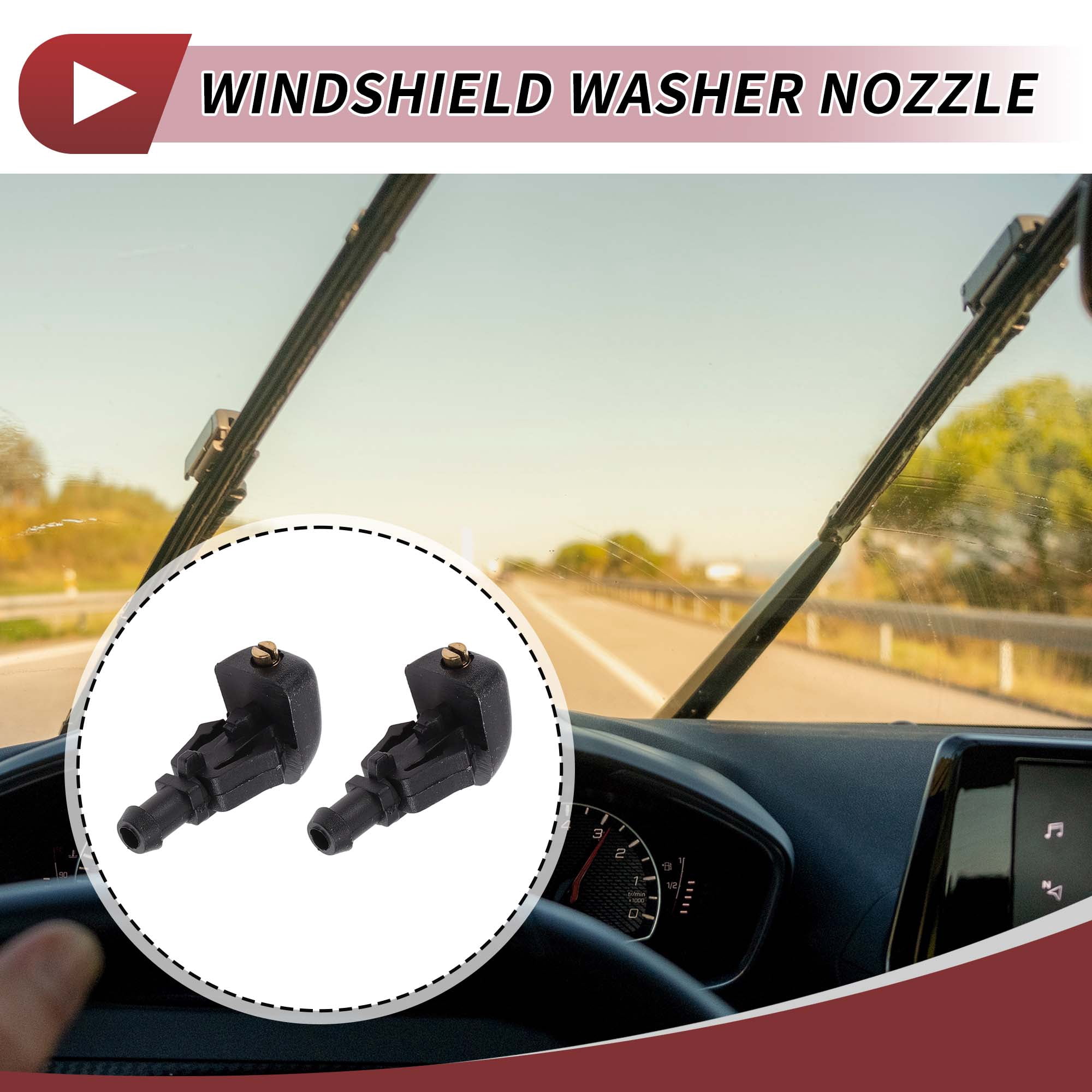 Unique Bargains 2pcs Windshield Washer Nozzle for Buick LaCrosse 2010-2016