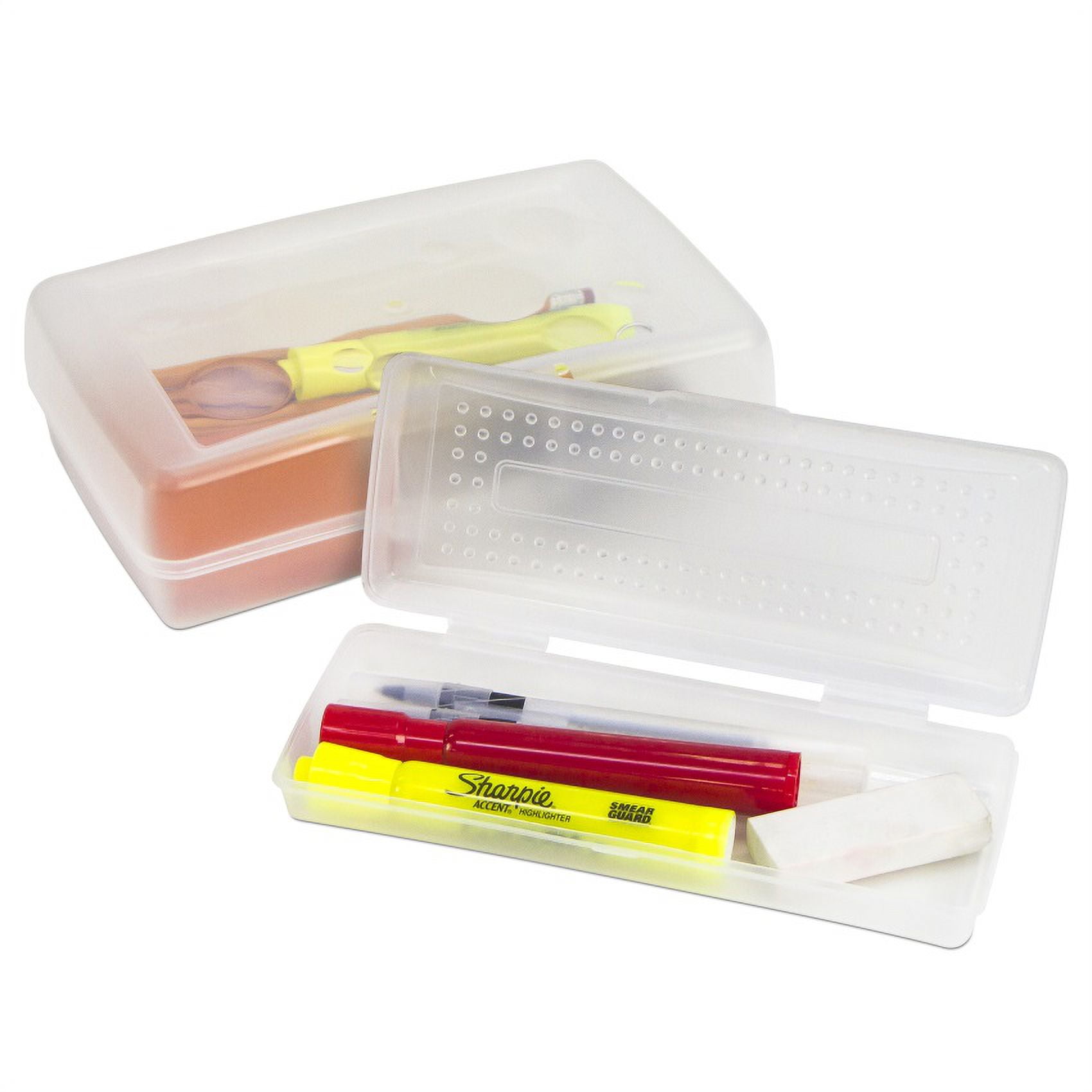 Storex Pencil Case, Clear (Box of 12)