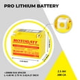 thumbnail image 2 of MLX4U-HP Motobatt LifePo4 Lithium Battery Replaces MBTX4U, MBTZ7S, MBTX7U Honda 31500-MKE-A61, 2 of 9