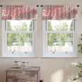 thumbnail image 2 of LALILO Kitchen Curtain Valance Modern Floral Rod Pocket Window Curtain 52"x 18" Set of 2, 2 of 6