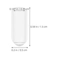 thumbnail image 2 of unbranded 200 Pcs Embouts en Caoutchouc pour Projets de Bandeau Diy Ajustement Sécurisé Rond Transparent 1.50X0.50X0.50Cm, 2 of 8
