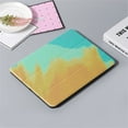 thumbnail image 5 of Allytech for iPad 10th Gen 2022 Case 10.9 inch, Bulit-in Pencil Holder Trifold Viewing & Typing Stand Case Hard PC and PU Leather Shockproof Smart Case for iPad 10.9" 2022, Green + Yellow, 5 of 5