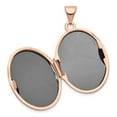 thumbnail image 6 of Auriga Fine Jewelry 14K Rose Gold 21mm Oval Diamond Vintage Blk Interior Locket Pendant for Women (L-28mm, W-17mm), 6 of 6