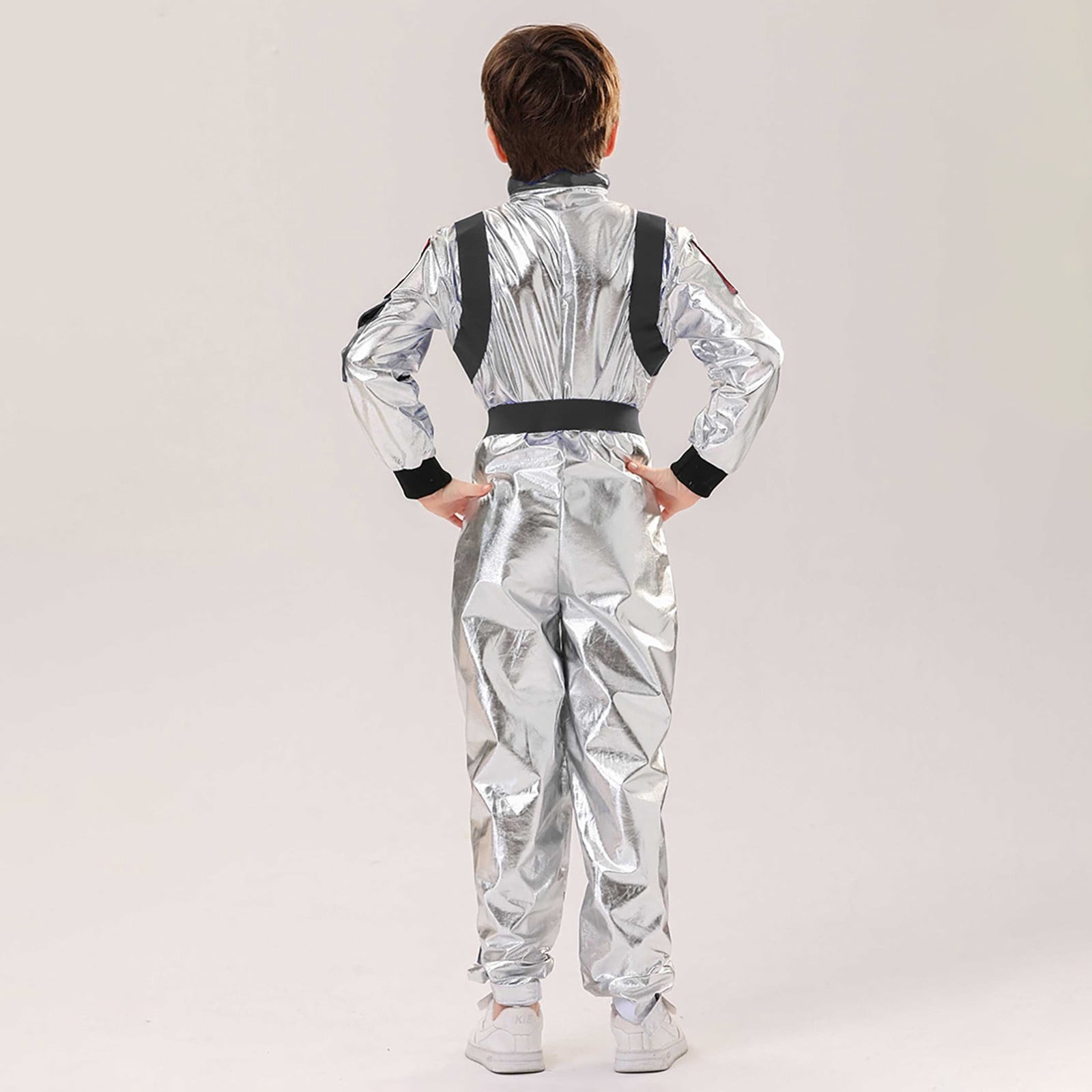 RMGVDSD Kids Astronaut Outfit for Boys Girls Space Jumpsuit Astronaut Carnival Onesie Performance Clothes Romper Bodysuit Cute Outfit